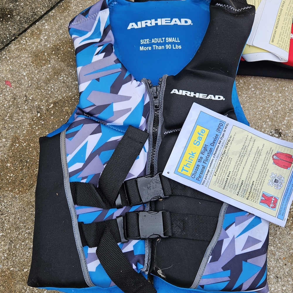 Kids Swim Vest - Blue and Black